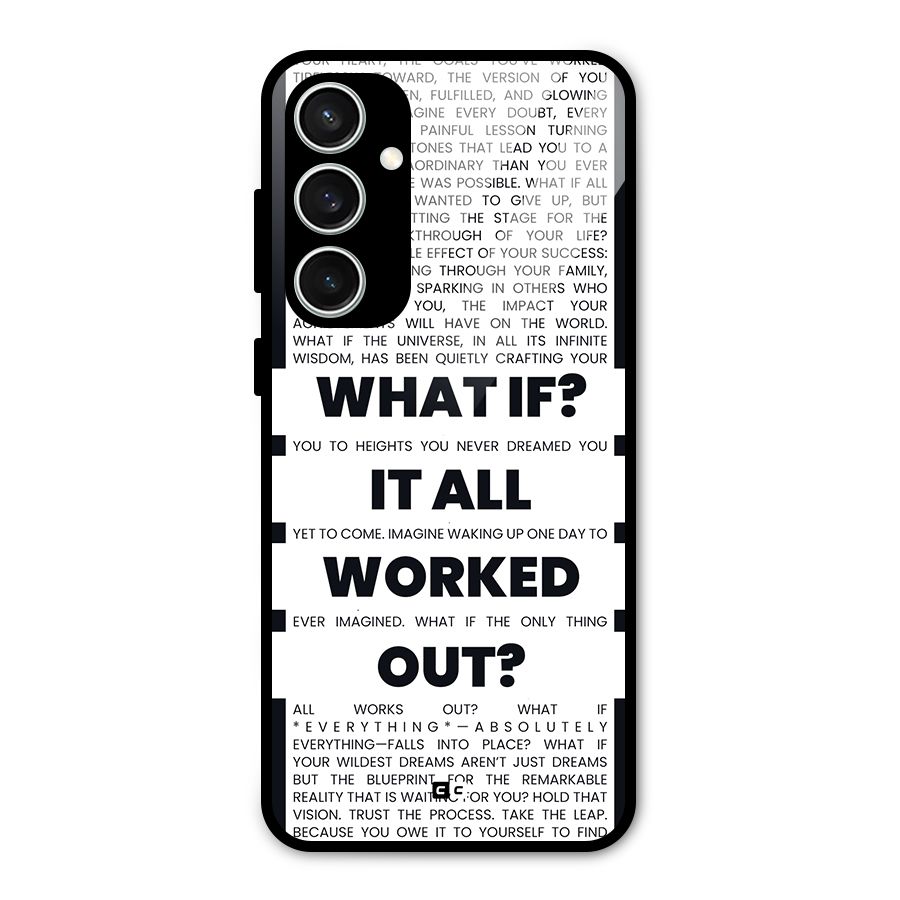 What If Glass Back Case for Galaxy S23 FE
