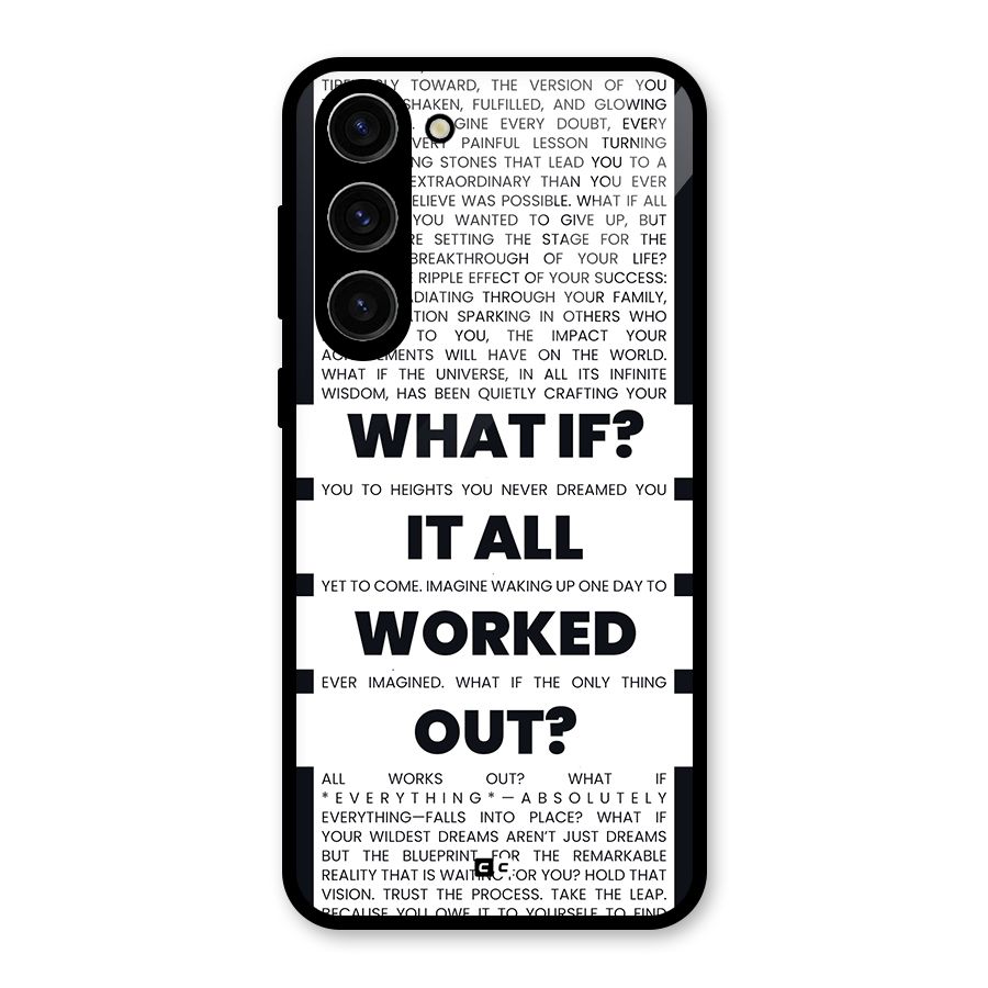 What If Glass Back Case for Galaxy S23 Plus