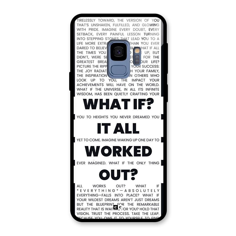 What If Glass Back Case for Galaxy S9