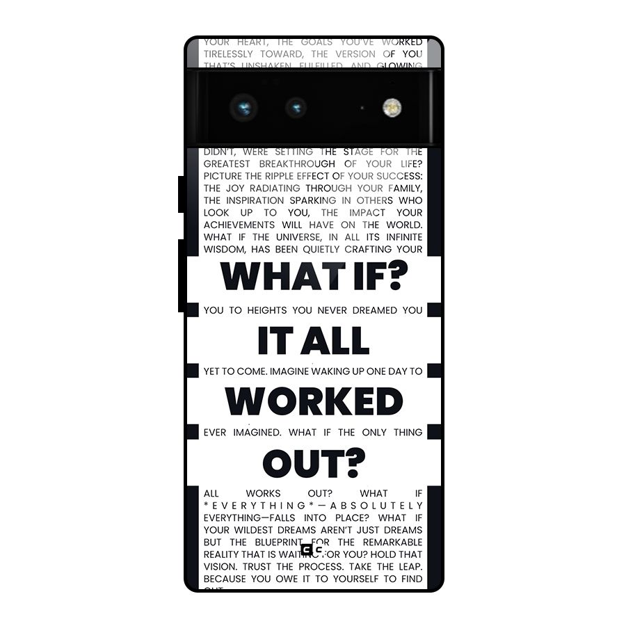 What If Glass Back Case for Google Pixel 6