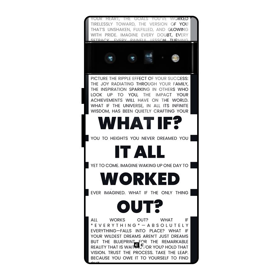 What If Glass Back Case for Google Pixel 6 Pro