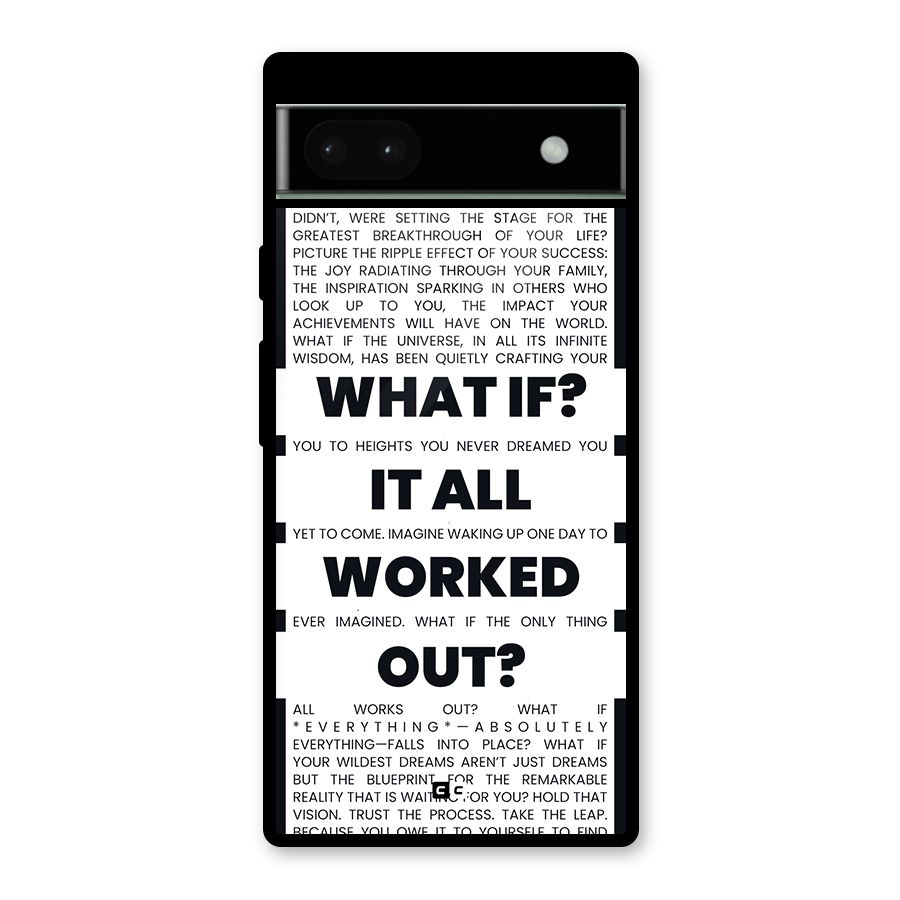 What If Glass Back Case for Google Pixel 6a