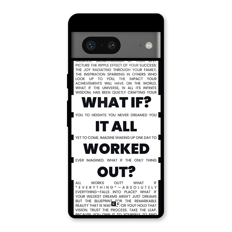 What If Glass Back Case for Google Pixel 7