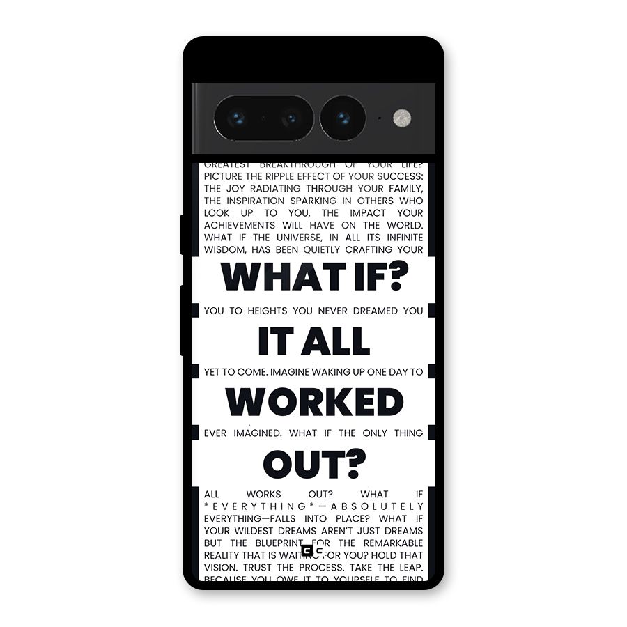 What If Glass Back Case for Google Pixel 7 Pro