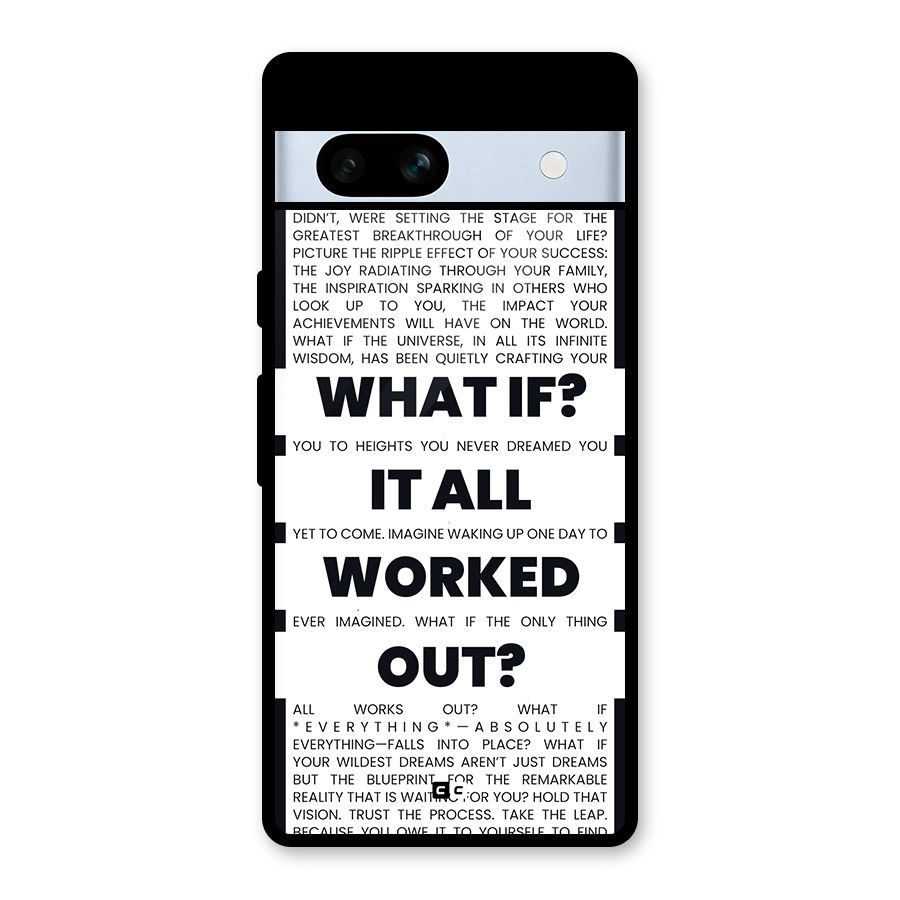 What If Glass Back Case for Google Pixel 7a