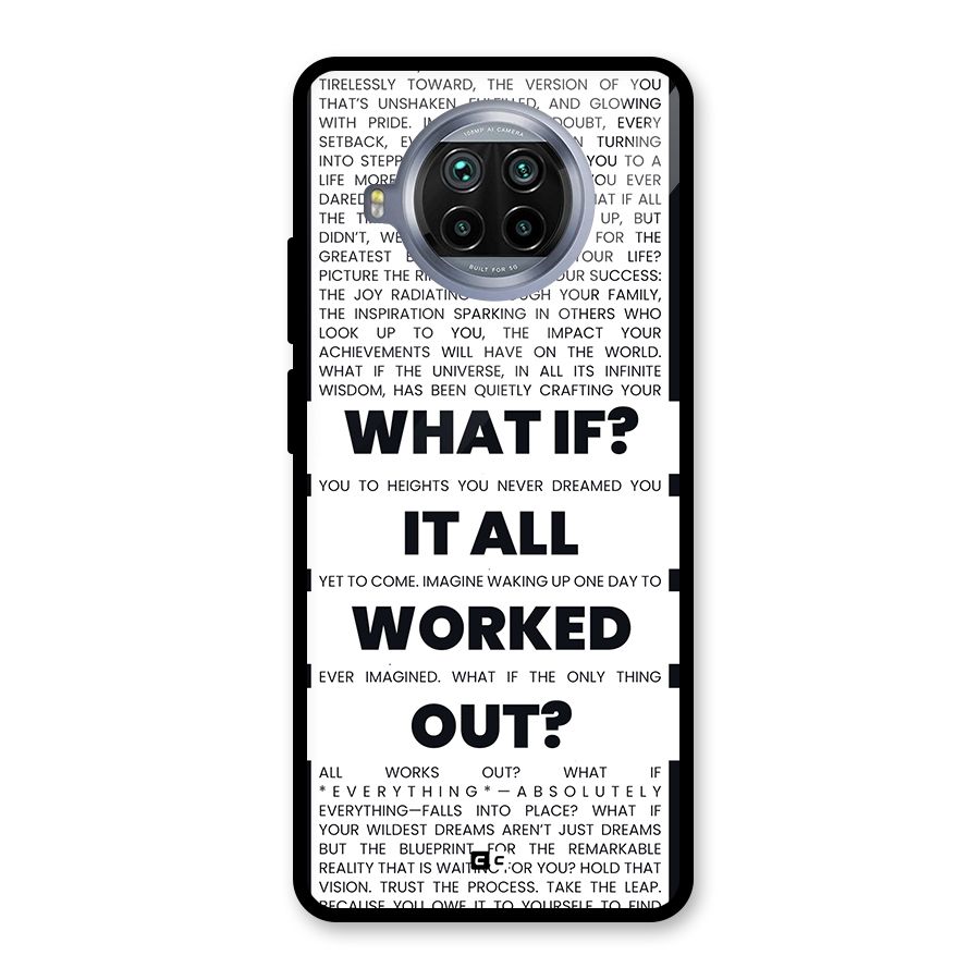 What If Glass Back Case for Mi 10i