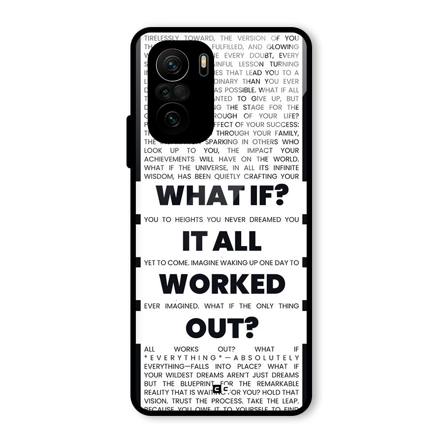 What If Glass Back Case for Mi 11X Pro