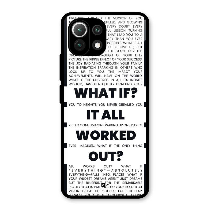 What If Glass Back Case for Mi 11 Lite NE 5G
