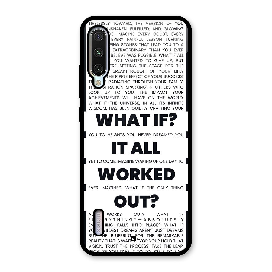 What If Glass Back Case for Mi A3