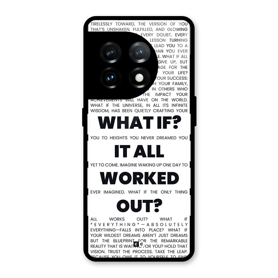 What If Glass Back Case for OnePlus 11