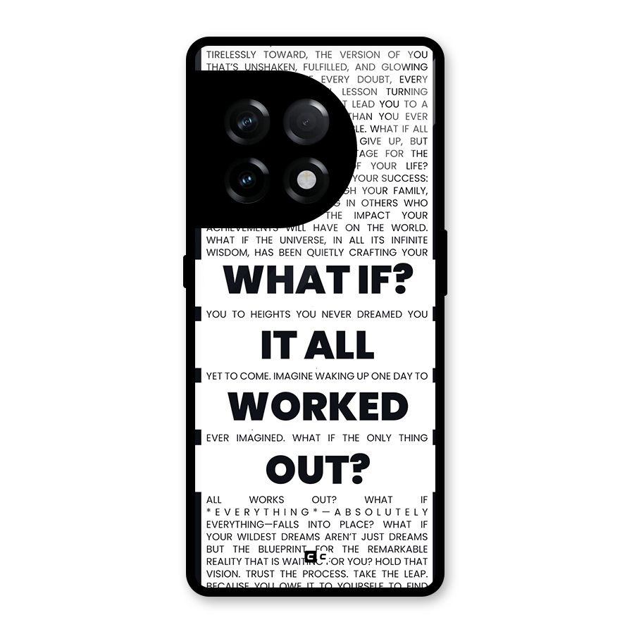 What If Glass Back Case for OnePlus 11R