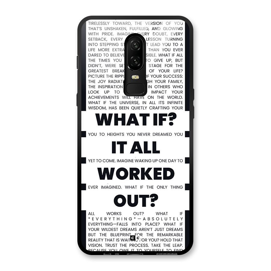 What If Glass Back Case for OnePlus 6