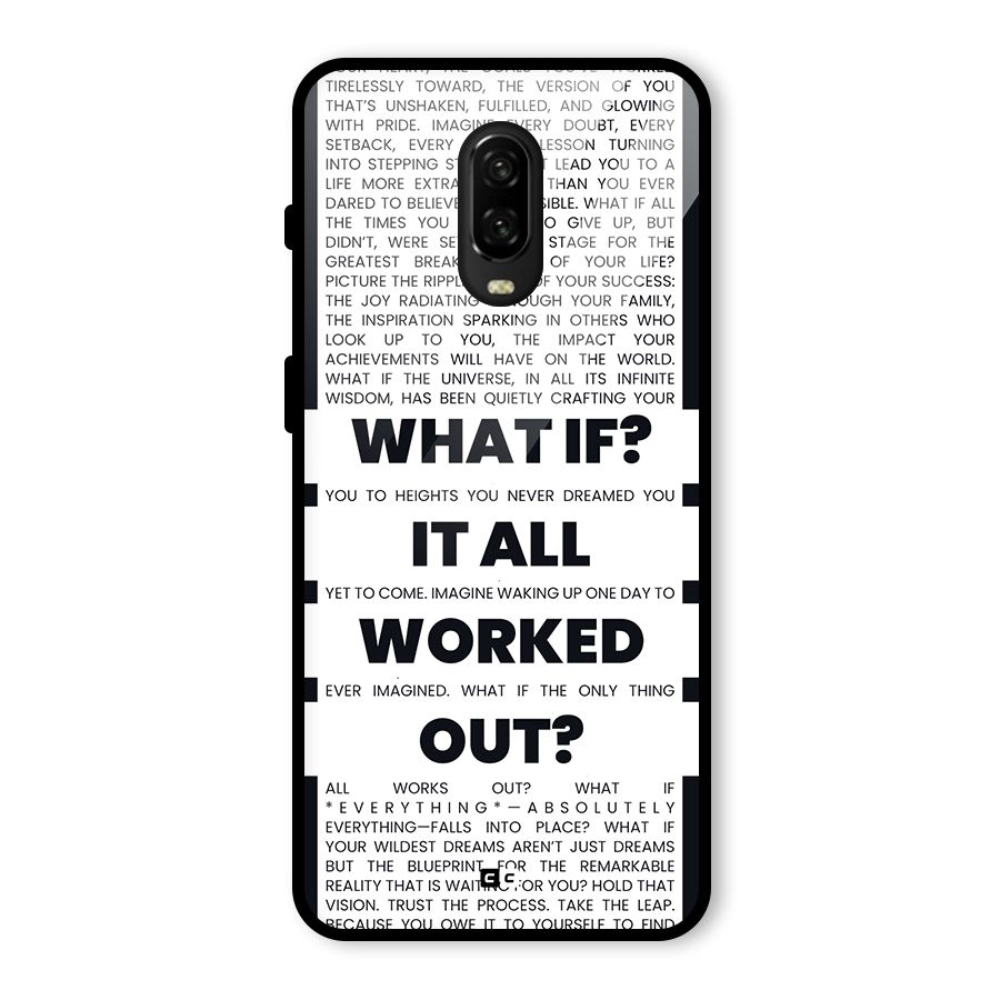 What If Glass Back Case for OnePlus 6T