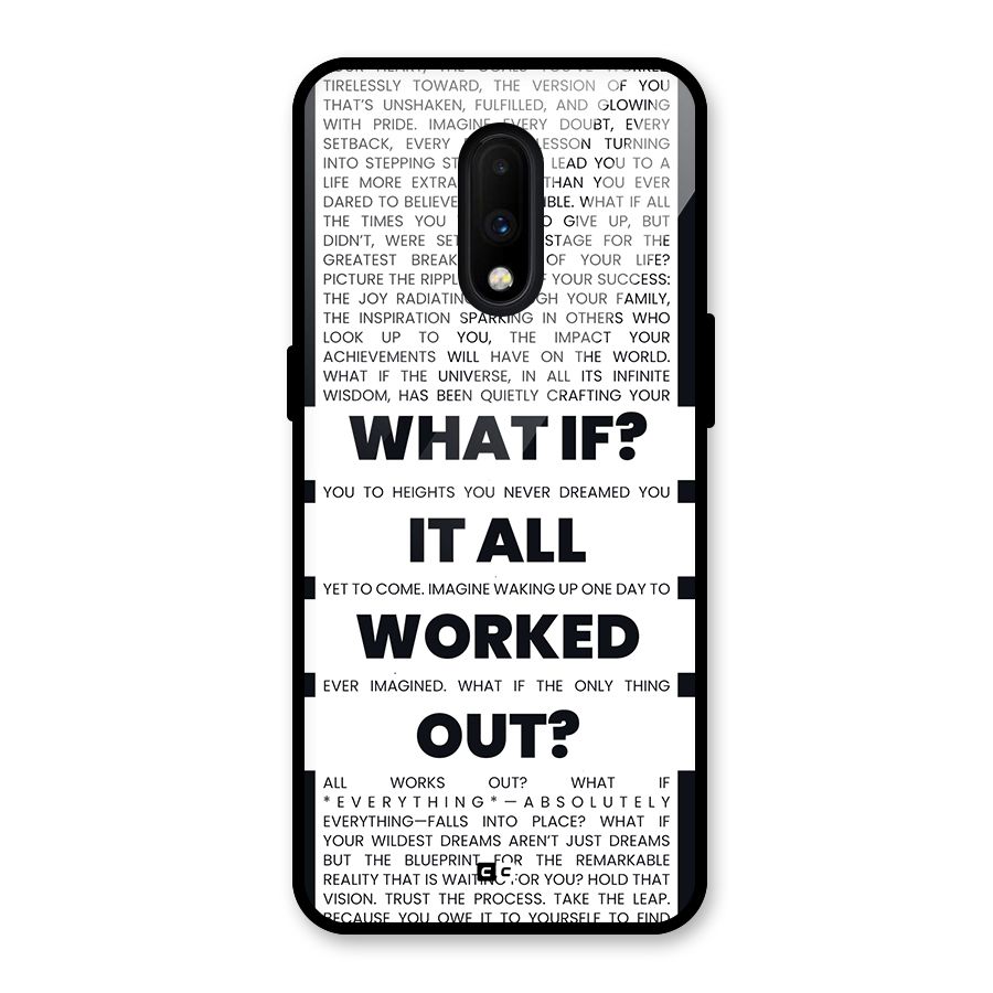 What If Glass Back Case for OnePlus 7