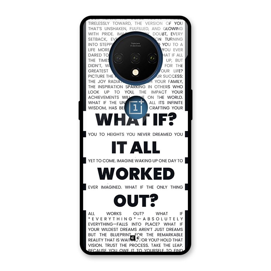 What If Glass Back Case for OnePlus 7T