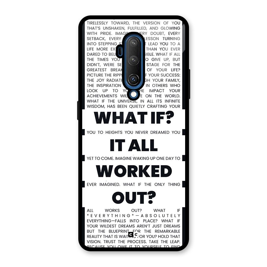 What If Glass Back Case for OnePlus 7T Pro