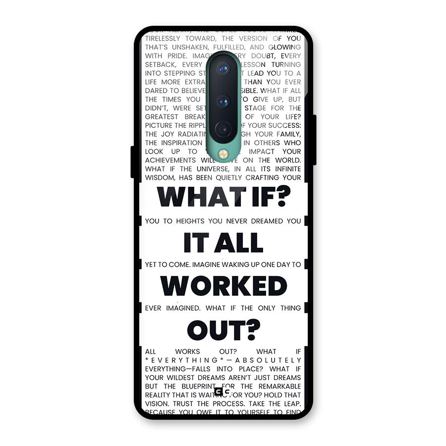 What If Glass Back Case for OnePlus 8