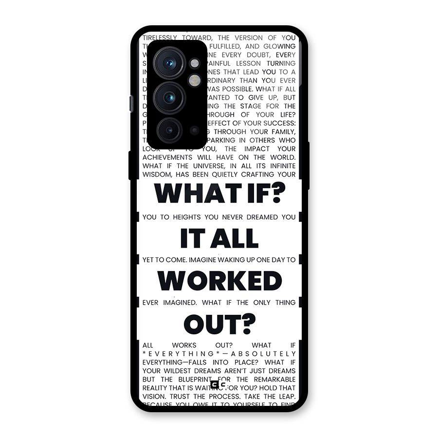 What If Glass Back Case for OnePlus 9RT 5G