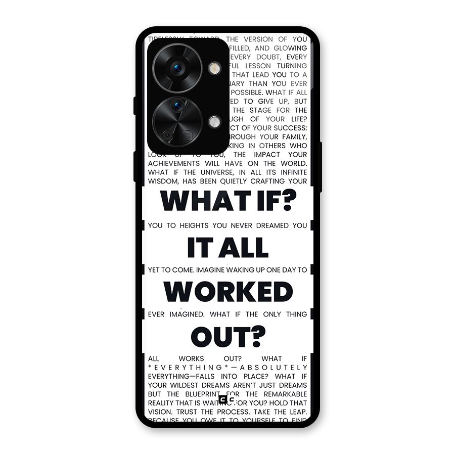 What If Glass Back Case for OnePlus Nord 2T