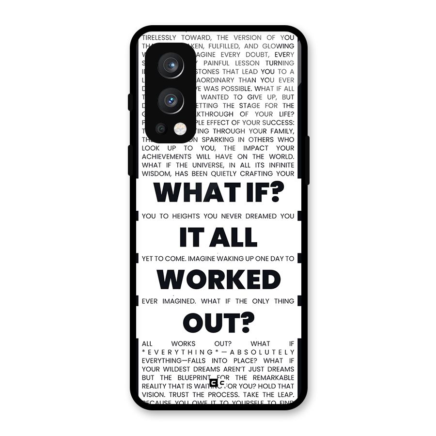 What If Glass Back Case for OnePlus Nord 2 5G