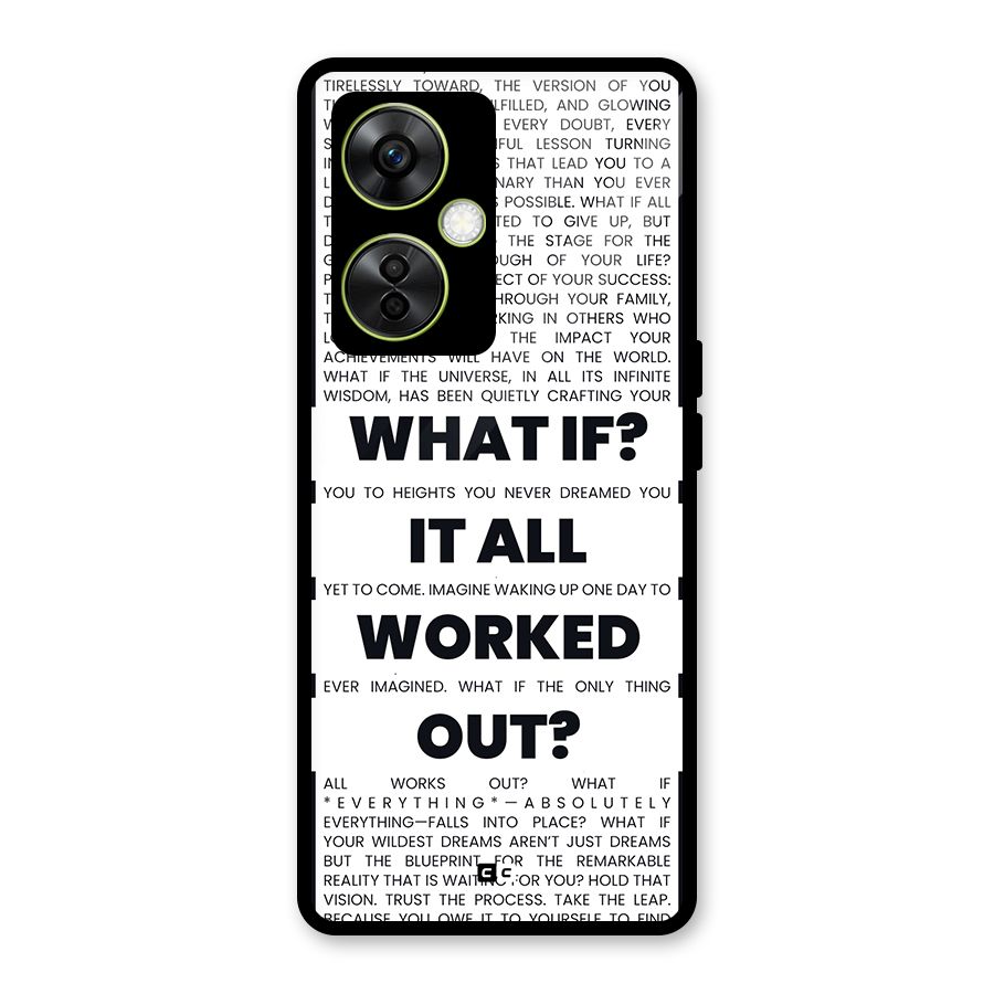 What If Glass Back Case for OnePlus Nord CE 3 Lite