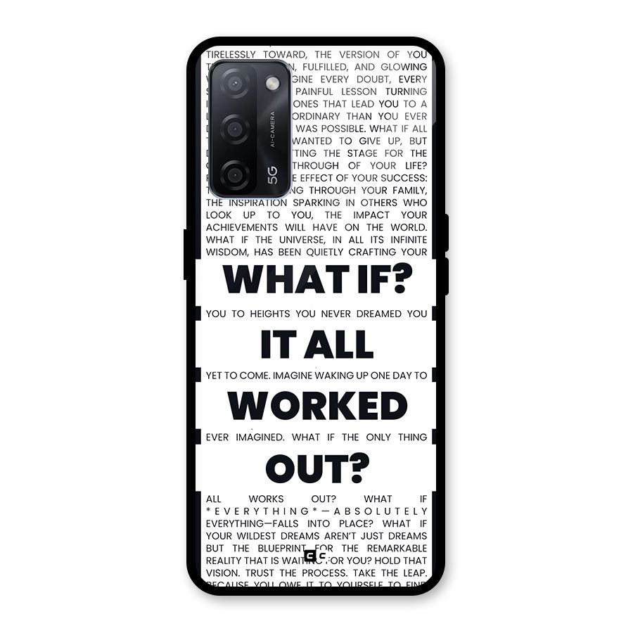 What If Glass Back Case for Oppo A53s 5G