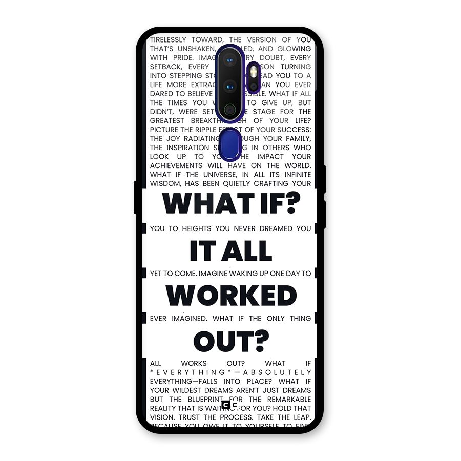 What If Glass Back Case for Oppo A9 (2020)