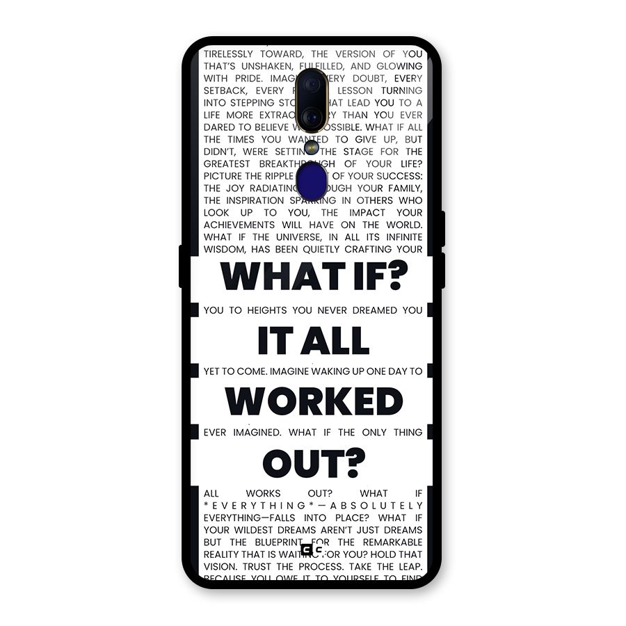 What If Glass Back Case for Oppo F11