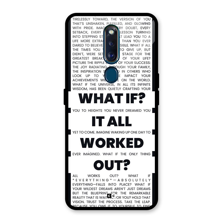 What If Glass Back Case for Oppo F11 Pro