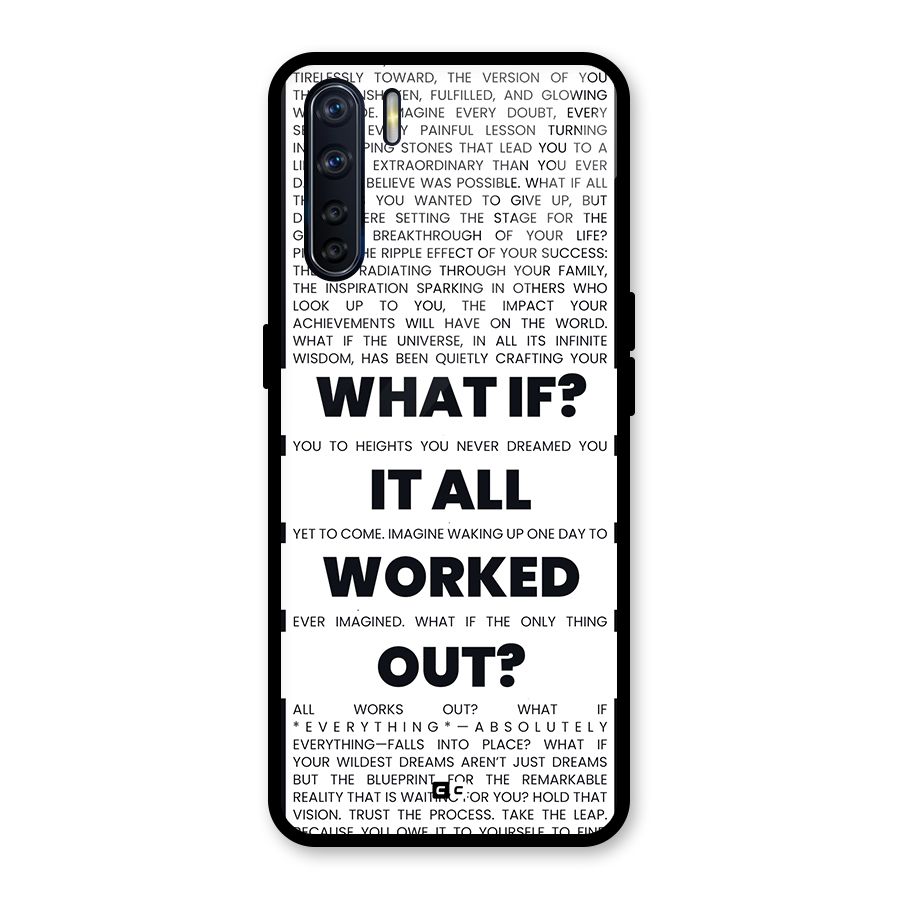 What If Glass Back Case for Oppo F15