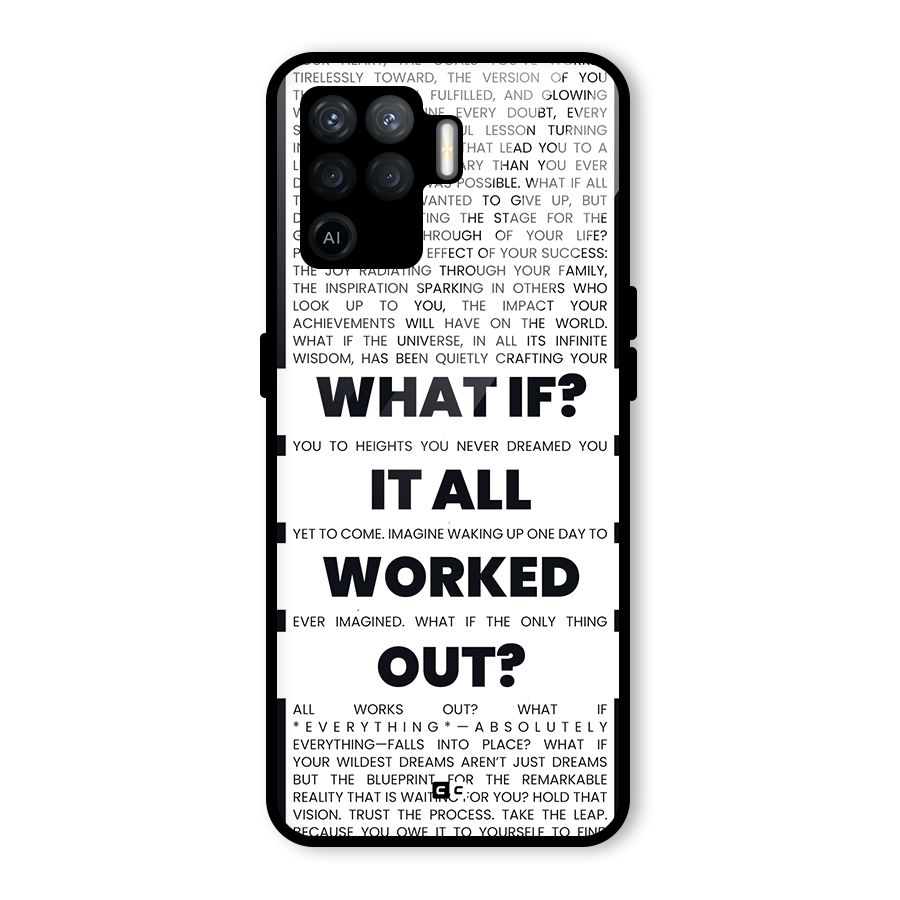 What If Glass Back Case for Oppo F19 Pro