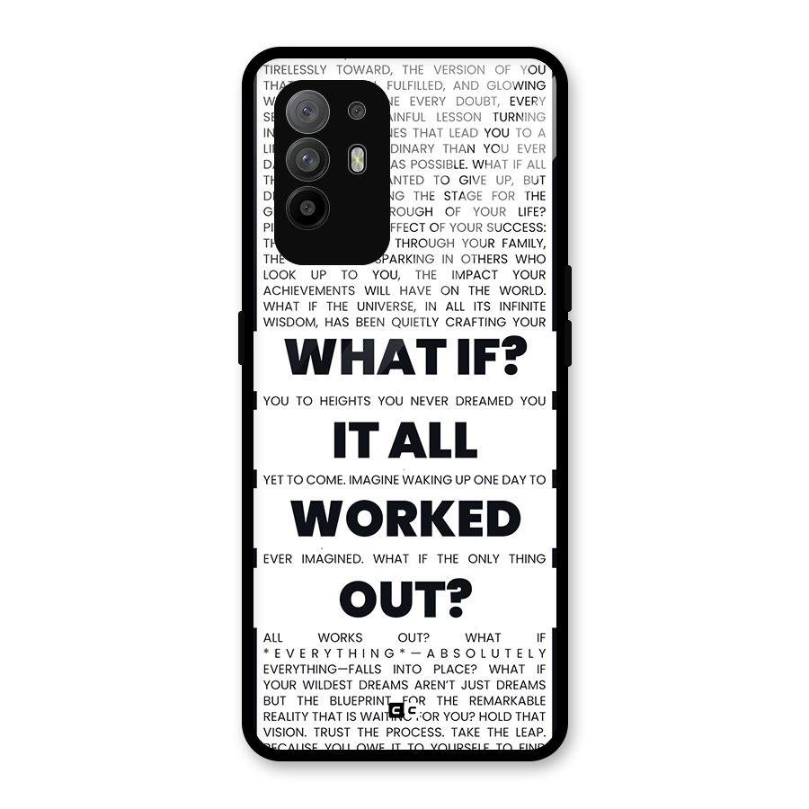 What If Glass Back Case for Oppo F19 Pro Plus 5G