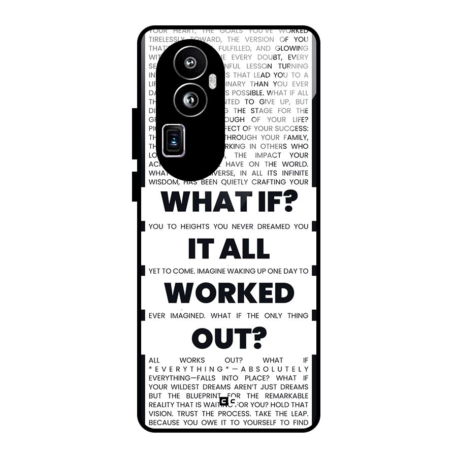 What If Glass Back Case for Oppo Reno10 Pro Plus