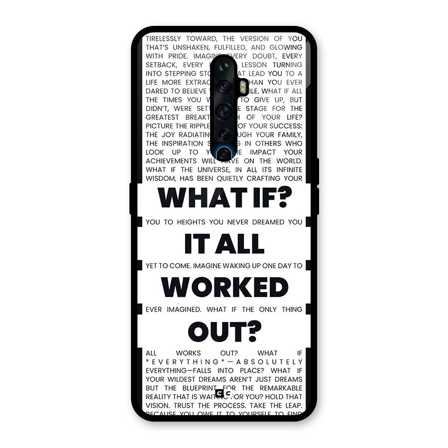 What If Glass Back Case for Oppo Reno2 Z