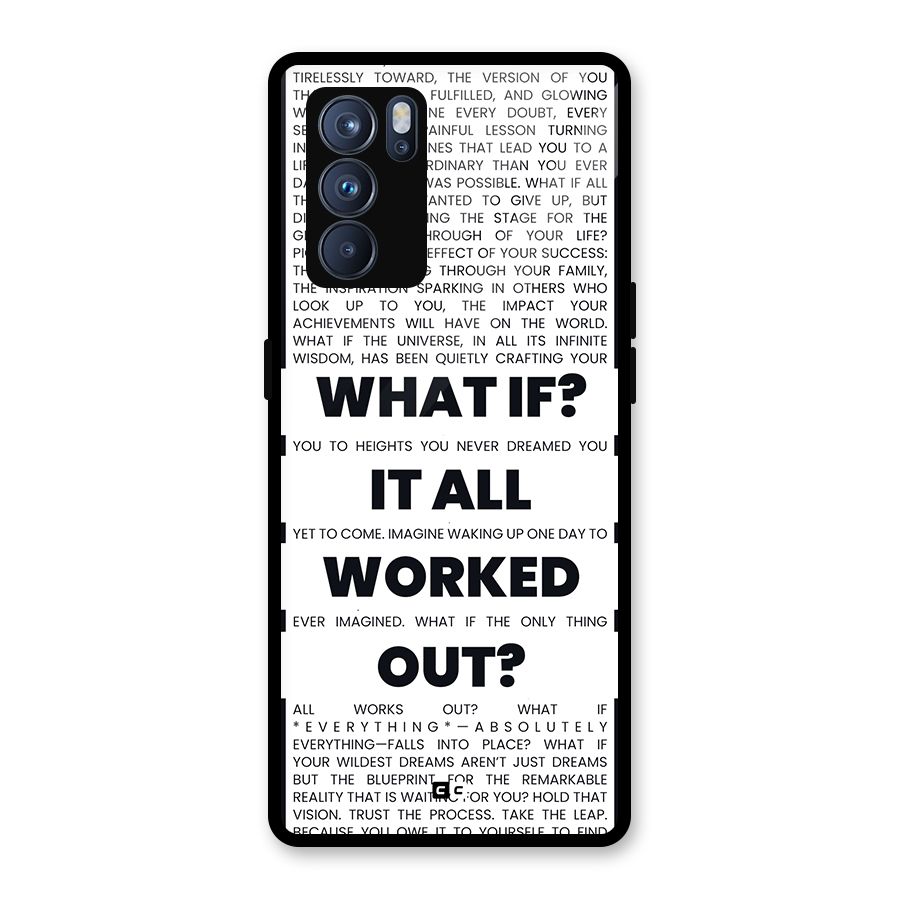 What If Glass Back Case for Oppo Reno6 Pro 5G