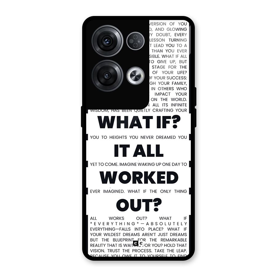 What If Glass Back Case for Oppo Reno8 Pro 5G