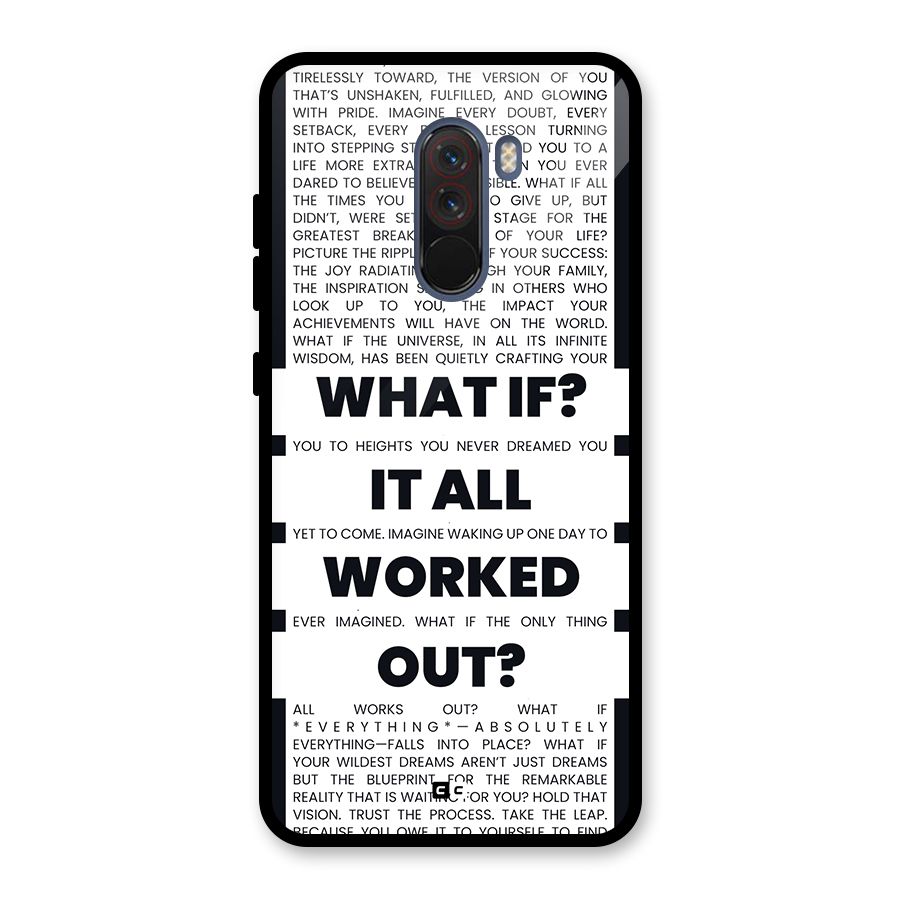What If Glass Back Case for Poco F1
