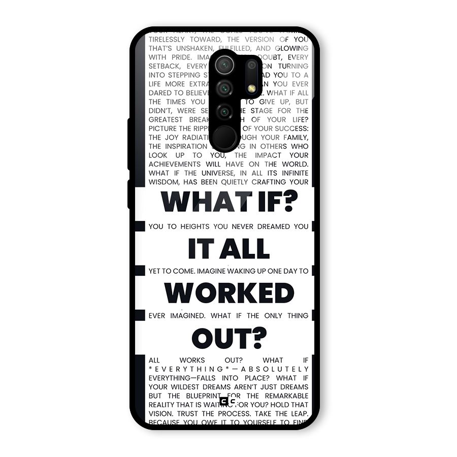 What If Glass Back Case for Poco M2
