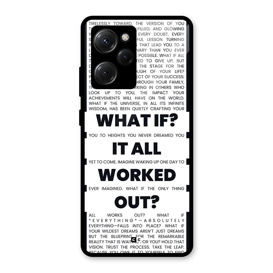 What If Glass Back Case for Poco X5 Pro