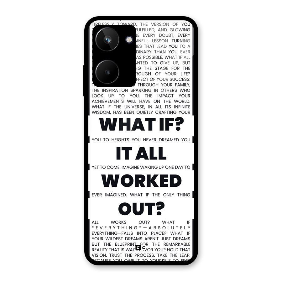 What If Glass Back Case for Realme 10