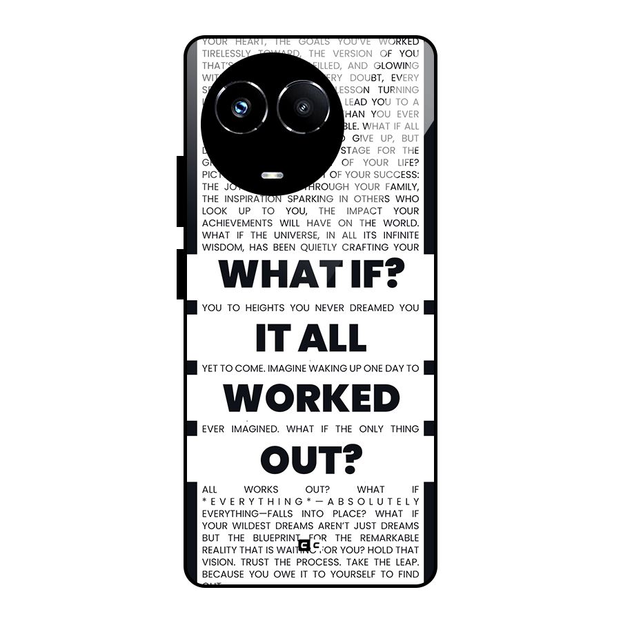 What If Glass Back Case for Realme 11X