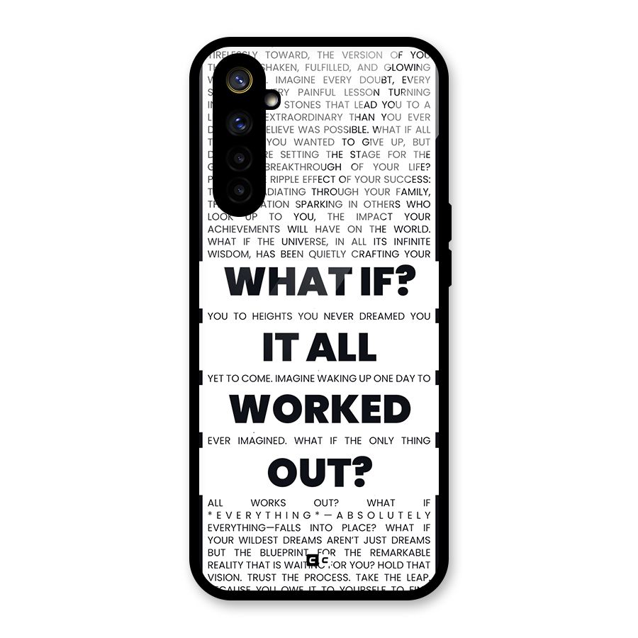 What If Glass Back Case for Realme 6
