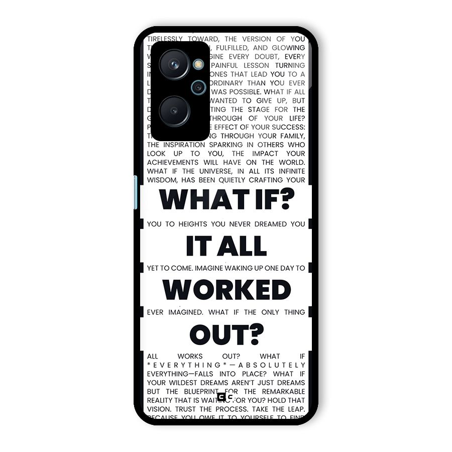 What If Glass Back Case for Realme 9i