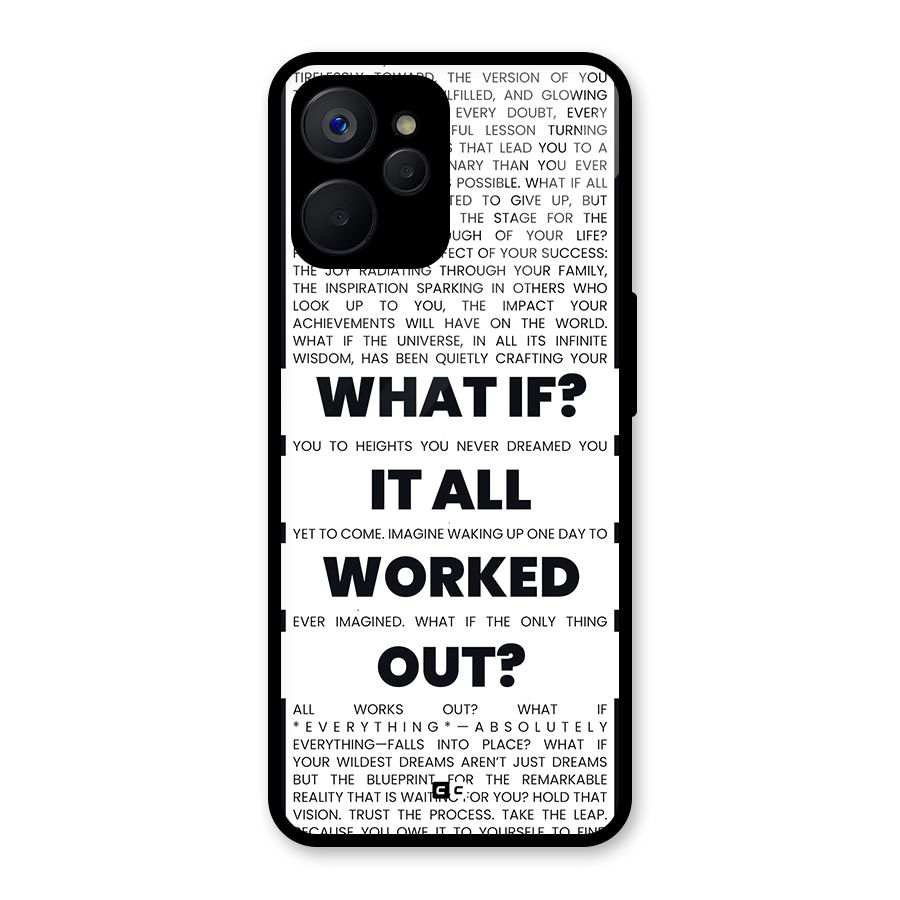 What If Glass Back Case for Realme 9i 5G