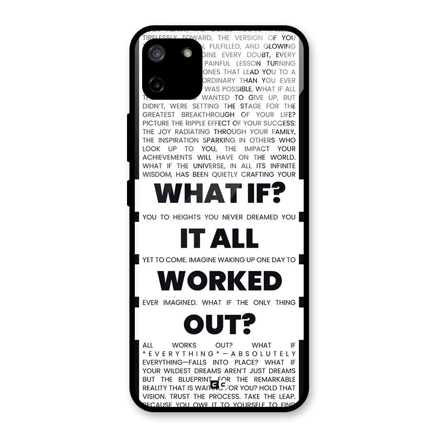 What If Glass Back Case for Realme C11