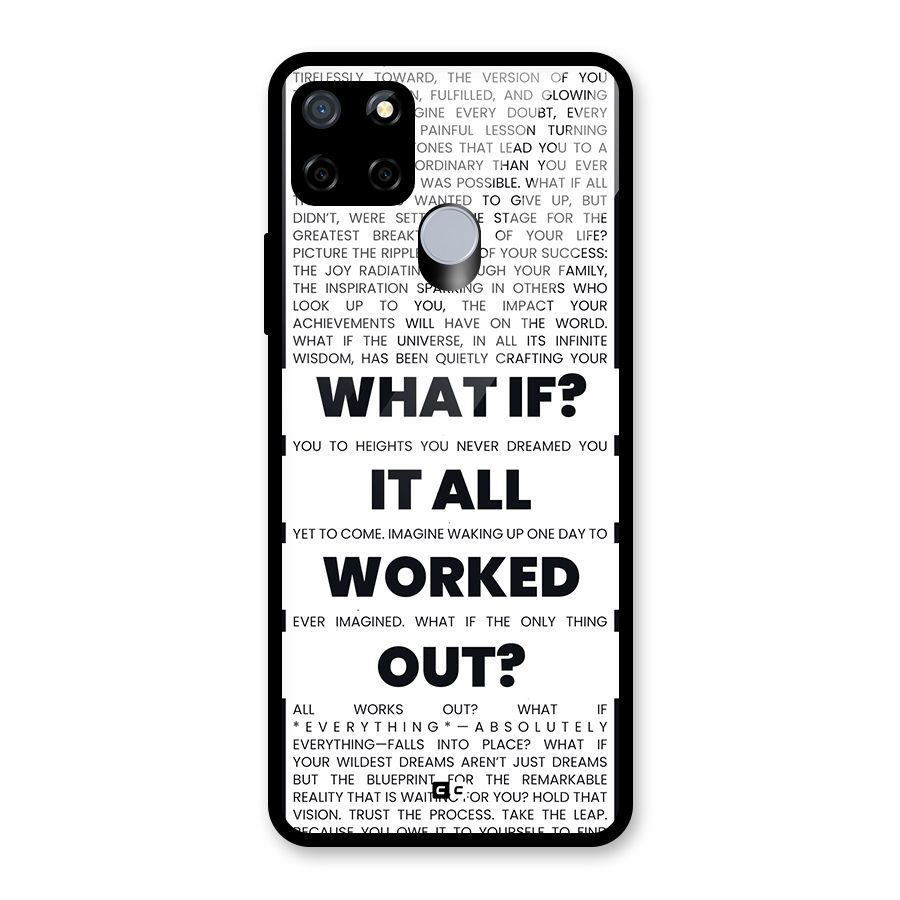 What If Glass Back Case for Realme C12