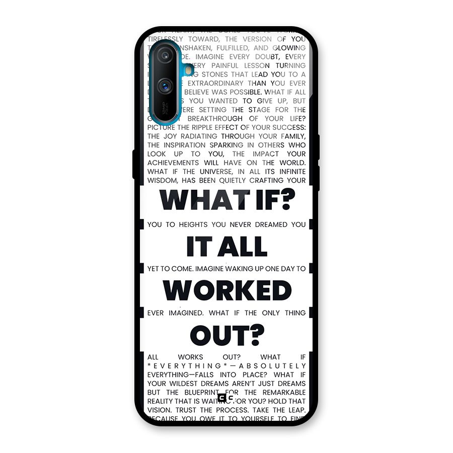What If Glass Back Case for Realme C3