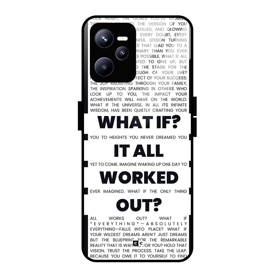 What If Glass Back Case for Realme C35