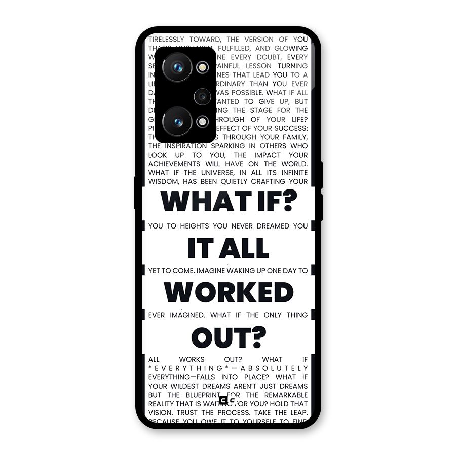 What If Glass Back Case for Realme GT Neo 3T