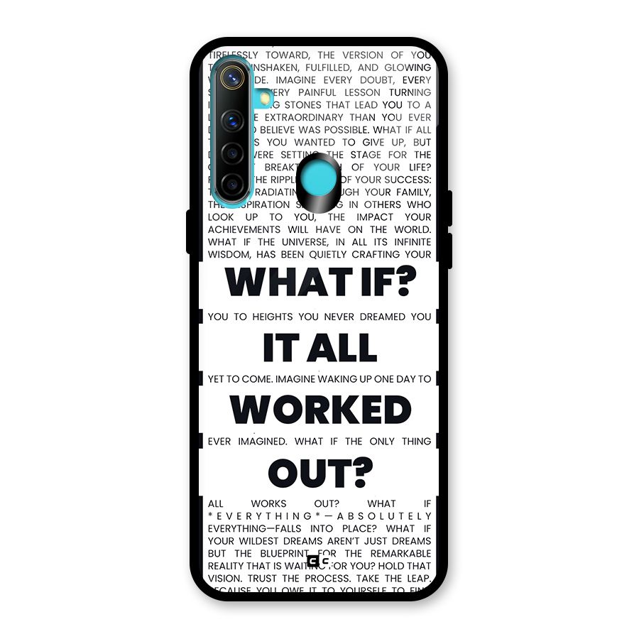 What If Glass Back Case for Realme Narzo 10